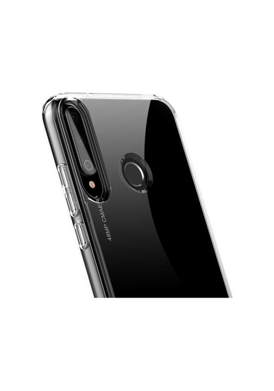 Huawei P40 Lite E Kılıf Zore Coss Şeffaf Sert Silikon Kılıf Renksiz