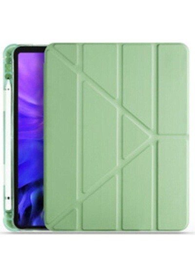 Apple Uyumlu iPad 10.5 Inc 7. Nesil Kılıf Kalemlikli Premium Standlı Katlanabilir Kılıf Trifolding Kılıf