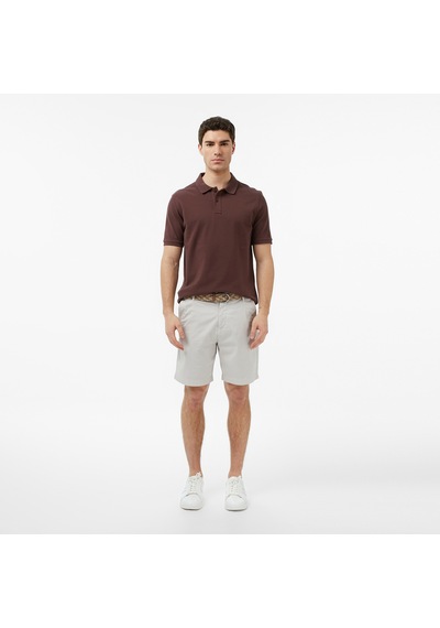 Nautica Erkek Kahverengi Regular Fit Polo Yaka T-shirt Düz K65000t Kahverengi
