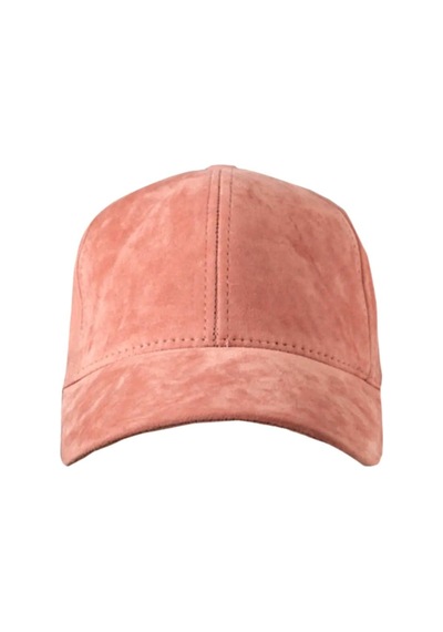 Unisex Vegan Süet Şapka Pudra