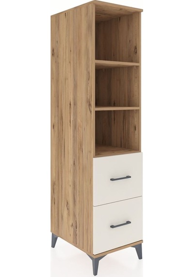 Kronos Dolap 3 Raflı 2 Çekmeceli 44x59x182 Çam-aytaşı Çam