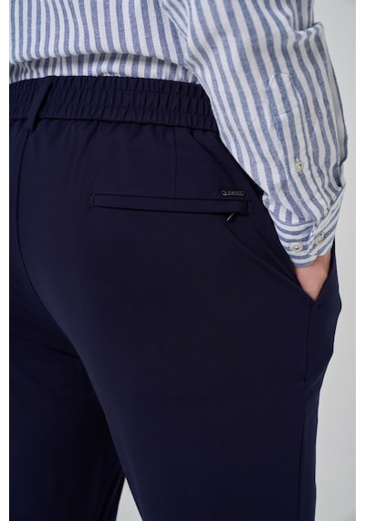 Morven Erkek Lacivert Örme Trend İpli Slim Fit Jogger Pantolon 26ms003004200 Lacivert
