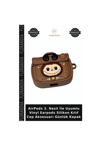 Airpods 3. Nesil İle Uyumlu Vinyl Earpods Silikon Kılıf Cep Aksesuarı Günlük Kapak Çok Renkli