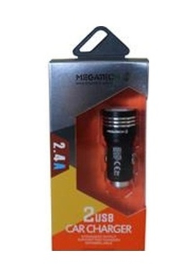 Megatech T05-m24 Renkli 2.4a 2usb Çelik Araç Şarj Aleti Kdo
