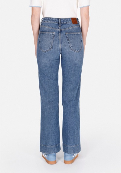 Colins Regular Fit Yüksel Bel Geniş Paça Kadın İndigo Jean Pantolon Cl1074394 Q1.v1 Dn44204 Denim