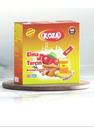 Koza Tek İçimlik Elma & Tarçın Aromalı Toz İçecek 40'lı 100 G