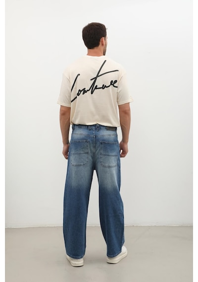 Banny Jeans Erkek Skater Fit Jean Pantolon Mavi L