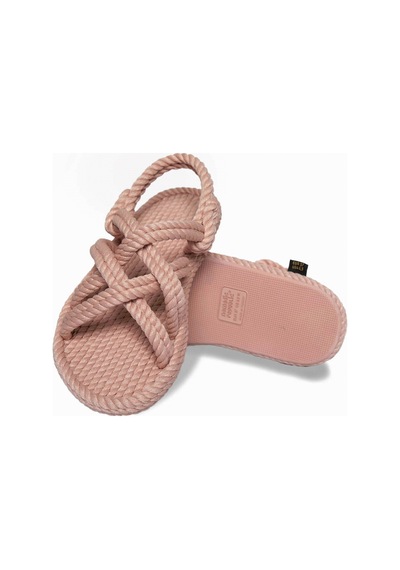 Nomadic Republic Bod.0060.k.t Bodrum Kauçuk Tabanlı Kadın Sandalet Pembe Pembe
