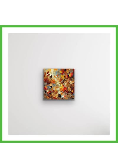 Vaveni Sonbahar Mevsimi Kanvas Tablo 60x60cm Arz Çok Renkli