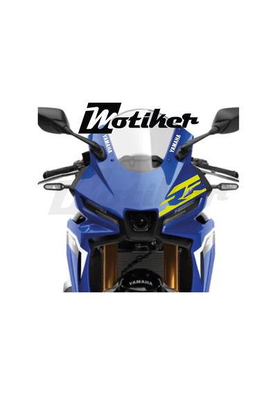 Yamaha Yzf R25 Ön Kafa Sarı Rr Tasarım Sticker Etiket Modeli