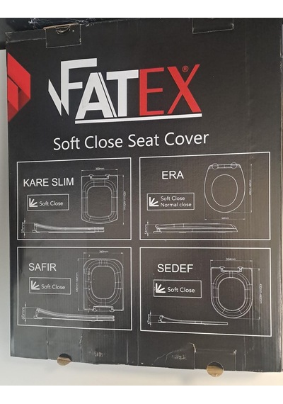 Fatex Era Soft 36 X 45 Cm Yavaş Kapanan Plastik Klozet Kapağı Diğer