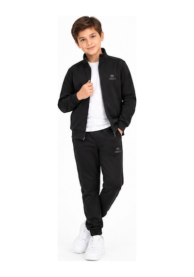 TOMMYLIFE Tommy Life Unisex Çocuk Eşofman Takımı 2 İplik Siyah-11337