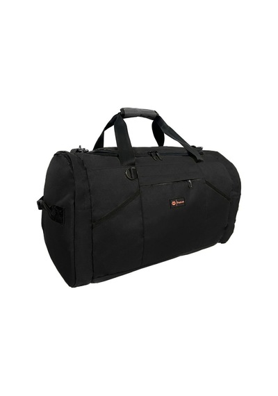 Bagslab Siyah Seyahat Su Geçirmez Kumaş Seyahat Çantası 1053