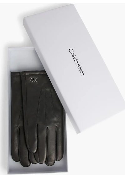 Calvin Klein Gs Ck Metal Gloves L Erkek Siyah Eldiven