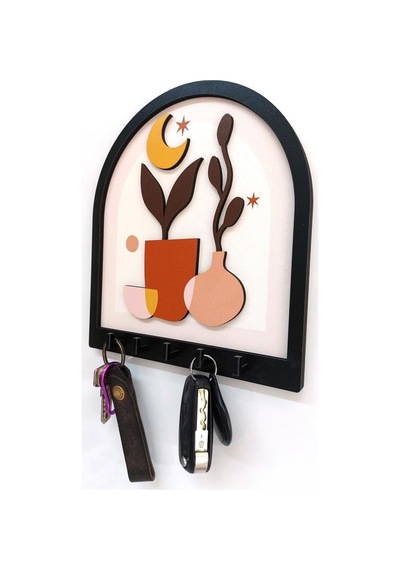 Caju Art &amp Decoration Cajuart Katmanlı Tasarım Sanatsal Bitki Vazo Duvar Askılık Dekor Anahtarlık Diğer