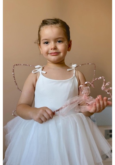 Le Mabelle Rose Pullu 2'li Kelebek Kanat Asa Set Rose