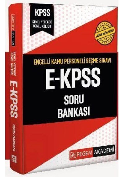 EKPSS Genel Yetenek Genel Kültür Soru Bankası Pegem Akademi Yayınları