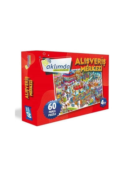 Aklımda Zeka Oyunları Alışveriş Merkezi 60 Parça Puzzle