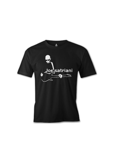 Joe Satriani - Gitar Siyah Erkek Tshirt