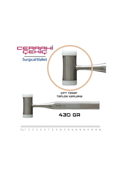 Leobone Surgical Mallet Hammer & Cerrahi Çekiç 430 G