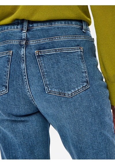 Faik Sönmez Mom Fit Beş Cep Elastanlı Jean Pantolon W27jpn009 Uw27jpn00927 İndigo