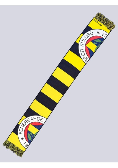Fenerium Fenerbahçe Sarı Lacivert 6 Renk Logolu Unisex Dokuma Atkı Lacıvert-sarı