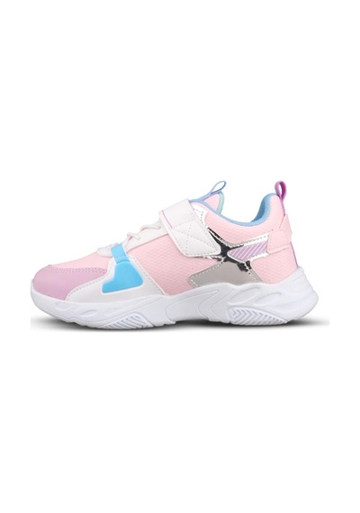 M.P Büyük Kız Çocuk Cırtlı Beyaz-mor Sneaker Beyaz - Mor