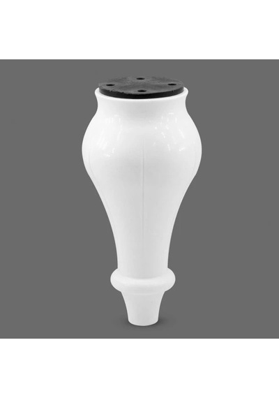 Lüks Dekoratif Mobilya Ayağı 18 Cm Beyaz Plastik Klasik Tasarım Dolap Koltuk Baza Ayağı Çoklu Renk