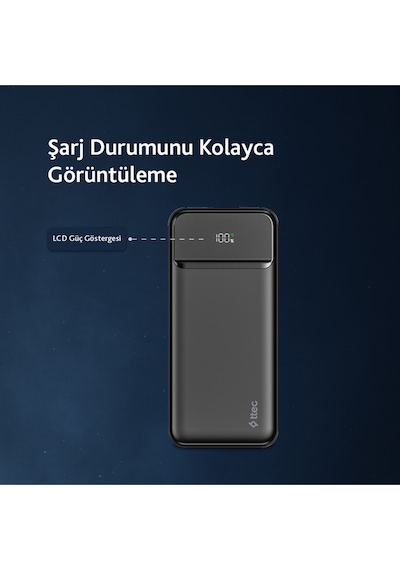 Recharger Lcd 10.000mah Pd 20w Taşınabilir Hızlı Şarj Aleti/powerbank 2bb233s Renkli