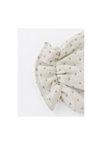 Angel&co. Girls Clothing Yeşilli Müslin Bluz & 2 İplik Maksi Etek Takımı Mavi - 895510177 Mavi