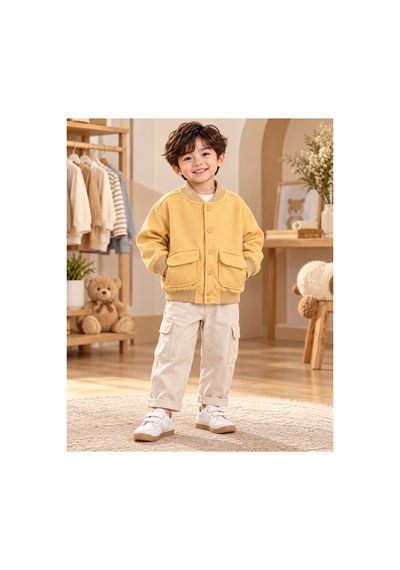 Messlife Cepli Erkek Çocuk Bomber Ceket Turuncu - 931943746 Turuncu