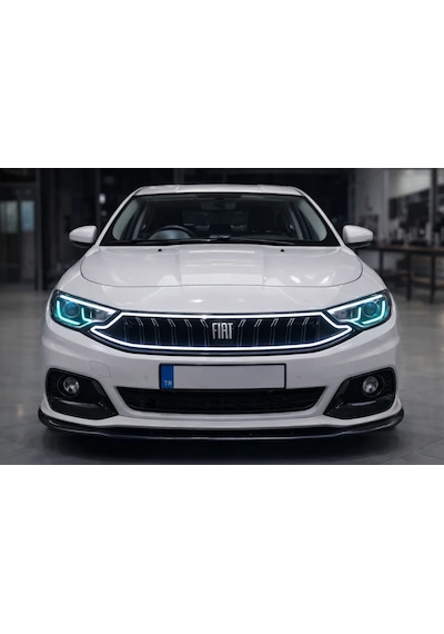 Fiat Egea 2020 Üzeri Makyajlı Ön Panjur Parlak Siyah Led Li Sedan & Hb Uyumlu