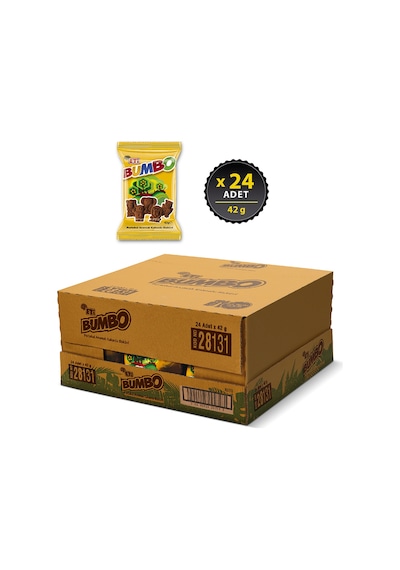Eti Bumbo Portakal Aromalı Kakaolu Bisküvi 24 x 42 G