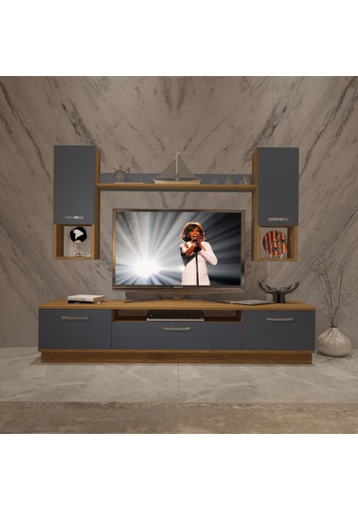 Decoraktiv Trendstyle 5da Mdf Tv Ünitesi Tv Sehpası Pera - Antrasit