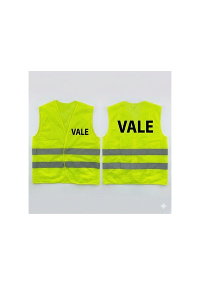 Vale Yazılı Fosforlu İkaz Yeleği