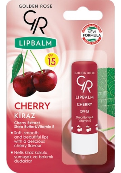 Golden Rose Lip Balm SPF15 Kirazlı Dudak Koruyucu