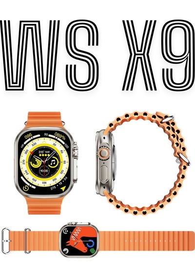 Wearfitpro Wearfit Ws X9 7 Kordonlu Akıllı Kol Saati 49mm Tft Ekran Gri
