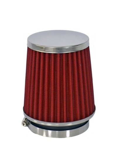 Carub Tuning Hava Filtresi 2 Aparatlı 12 X 15 Cm Krom Kırmızı Br4686101 1 Adet