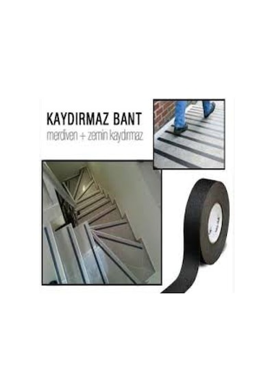 Merdiven Kaydırmaz Bant 25mm X 25mt Siyah Mk0834 Baytec