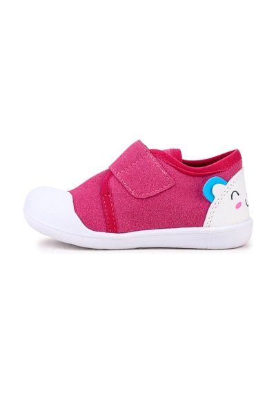 Kiko Kids Catly Cırtlı Kız Bebek İlk Adım Panduf Ayakkabı Fuşya