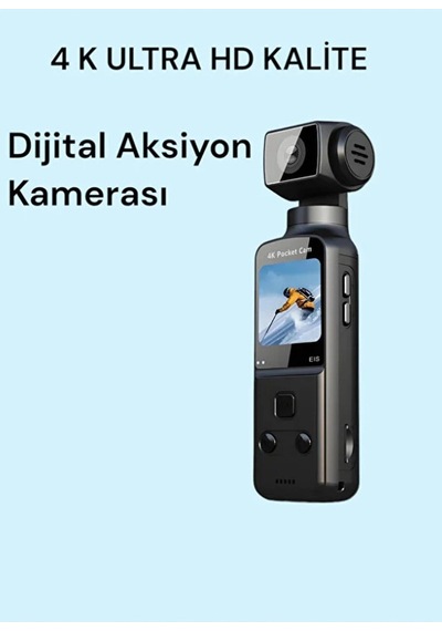 4k Hd 270 Döndürülebilir Su Geçirmez Wifi Vlog Spor Ve Aksiyon Kamerası
