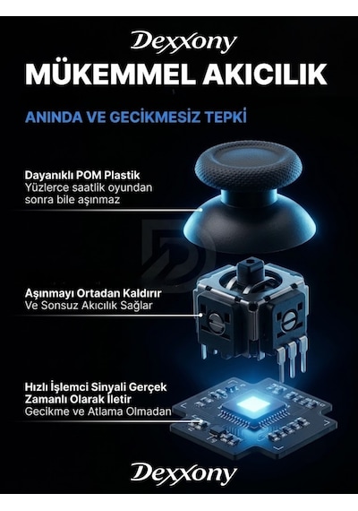 Pro Gamer Ps4 Oyun Kolu Kablolu Ve Kablosuz Siyah Bluetoothlu Bilgisayar Uyumlu Kol Gamepad Joystick
