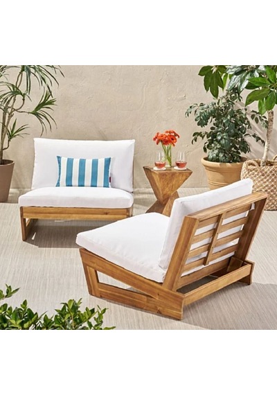 Conforlove Bahçe Balkon Masif Kestane Ahşap Koltuk Takımı 2+1+1+Orta Sehpa Krem Conforlove Bahçe Balkon Masif Kestane Ahşap Koltuk Takımı 2+1+1+Orta Sehpa Krem
