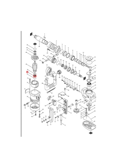 Makita HR5000 Rulman 6200 Ürün Kodu 211066-7