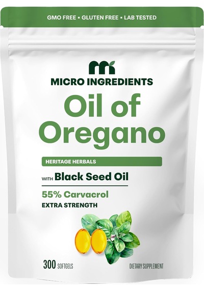 Micro Ingredients Oil Of Oregano 6000 Mg 300 Softjel Orijinal Usa Menşeii Dmmedicineden