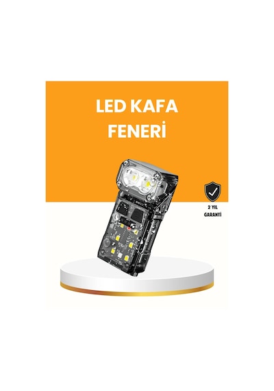 Kamp Ve Outdoor İçin Led Far 10 Saat Pil Sensörlü Manyetik Renkli