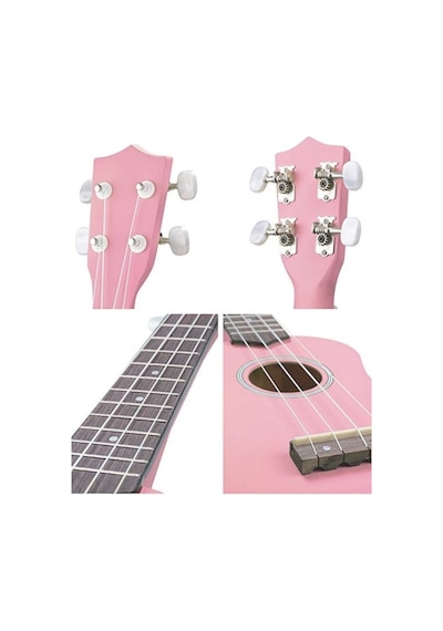 Puka Uk21-pk Soprano Ukulele Mat Pembe Kılıflı