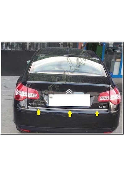 Woc Chrome Citroen C5 Krom Bagaj Alt Çıta 2008 Sonrası Paslanmaz