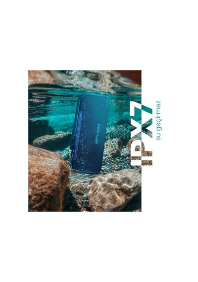 HiFuture Alpha Bluetooth 5.3 15W IPX7 Su Geçirmez Taşınabilir TWS Stereo Hoparlör