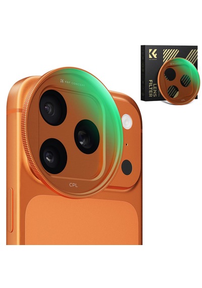 K&f Concept İphone 17 Pro Max/17 Pro İçin Geçmeli Cpl Filtre - Nano-x Serisi Optik